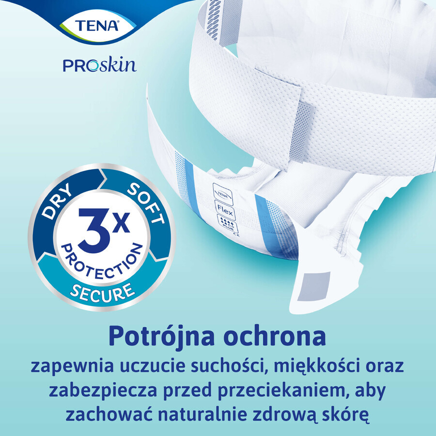 Tena Flex ProSkin, scutece, mărimea M, 71-102 cm, Maxi, 22 unități