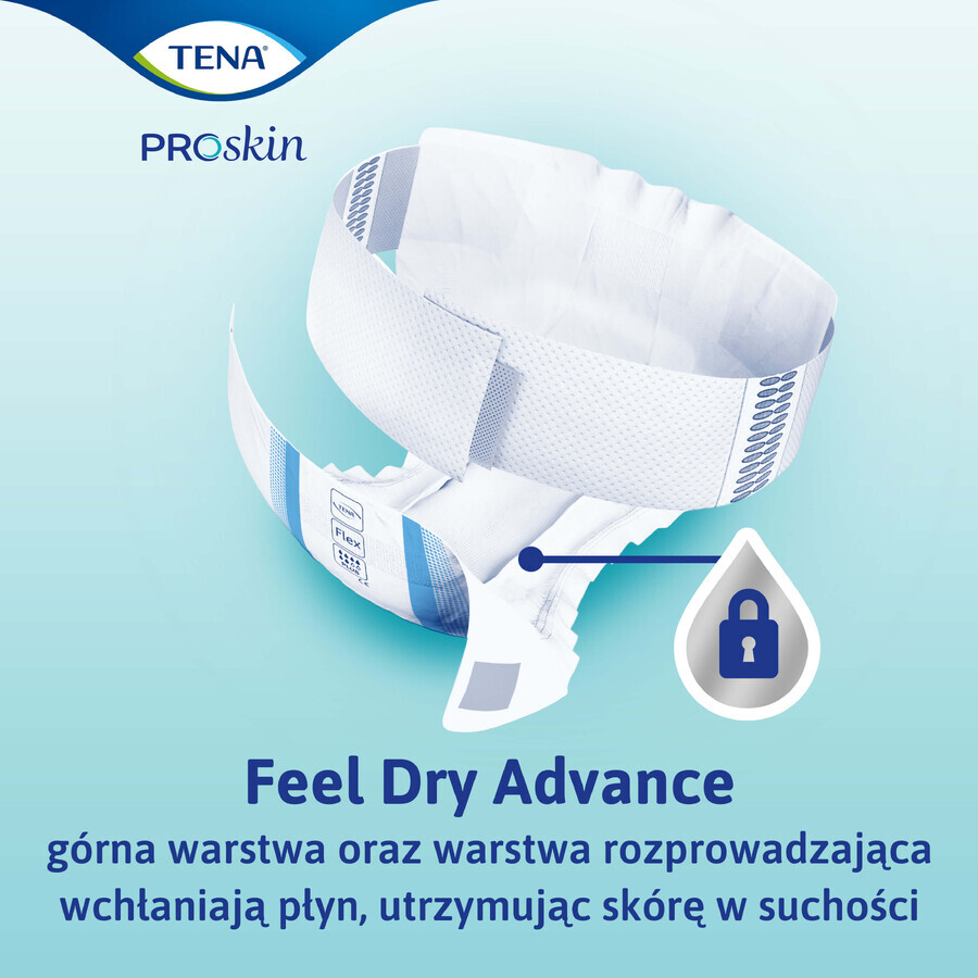 Tena Flex ProSkin, scutece, mărimea M, 71-102 cm, Maxi, 22 unități