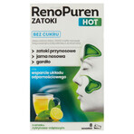 RenoPuren Zatoki Hot without sugar, lemon and mint flavor, 8 sachets