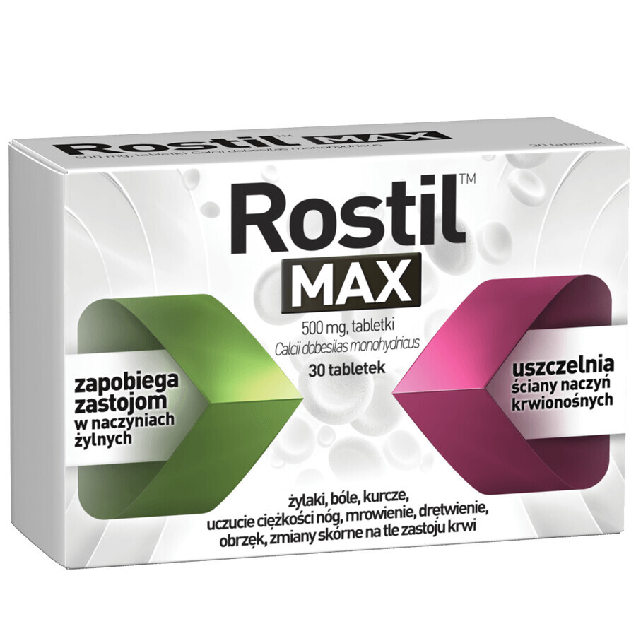 Rostil Max 500 mg, 30 comprimate