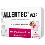 Allertec WZF 10 mg, 20 film-coated tablets