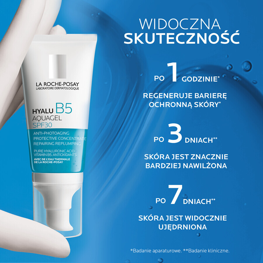 La Roche-Posay Hyalu B5 Aquagel, gel-cremă de protecție împotriva foto-îmbătrânirii, SPF 30, 50 ml 