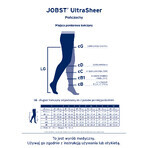 Jobst Ultra Sheer, compressiekousen, CCL2, gesloten teen, maat 3, naturel