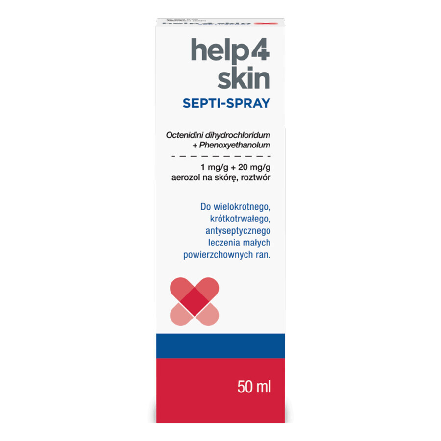 Help4Skin Septi-Spray 1 mg + 20 mg/g, huidspray, 50 ml