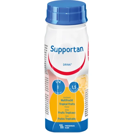 Bebida nutricional Supportan Frutas tropicales, 4 x 200 ml, Fresenius Kabi