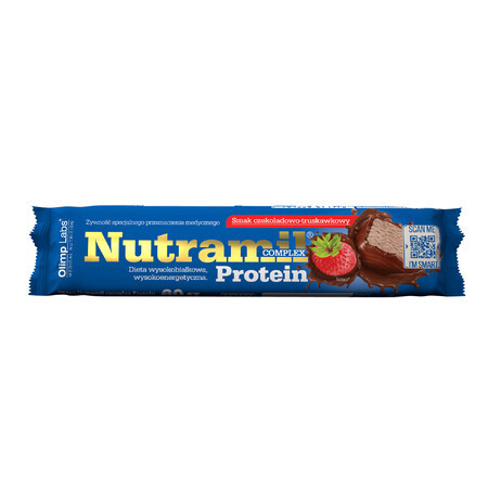 Olimp Nutramil Complex Protein, barre, saveur chocolat et fraise, 60 g