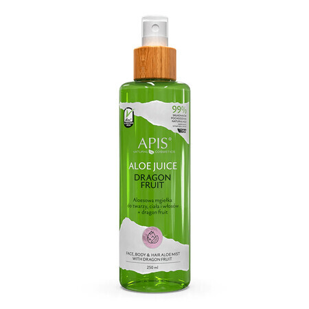 Apis Aloë Vera, aloë vera mist voor gezicht, lichaam en haar, met drakenvrucht, 250 ml