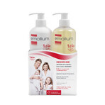 Set Emolium Dermocare, olio lavante idratante, da 3 mesi, 400 ml + gel lavante cremoso, da 1 mese, 400 ml