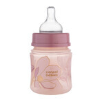 Canpol Baby's EasyStart, antikoliek, fles met wijde opening, Gold, roze, 35/239, vanaf de geboorte, 120 ml