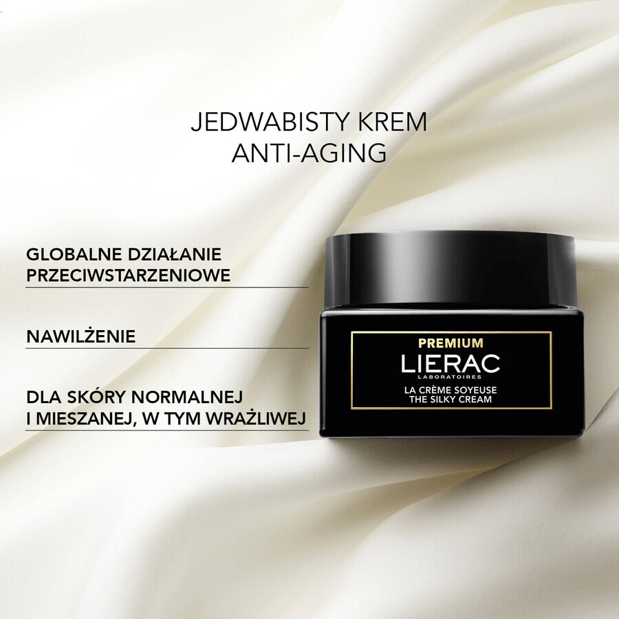 Lierac Premium, cremă de față mătăsoasă anti-îmbătrânire, 50 ml