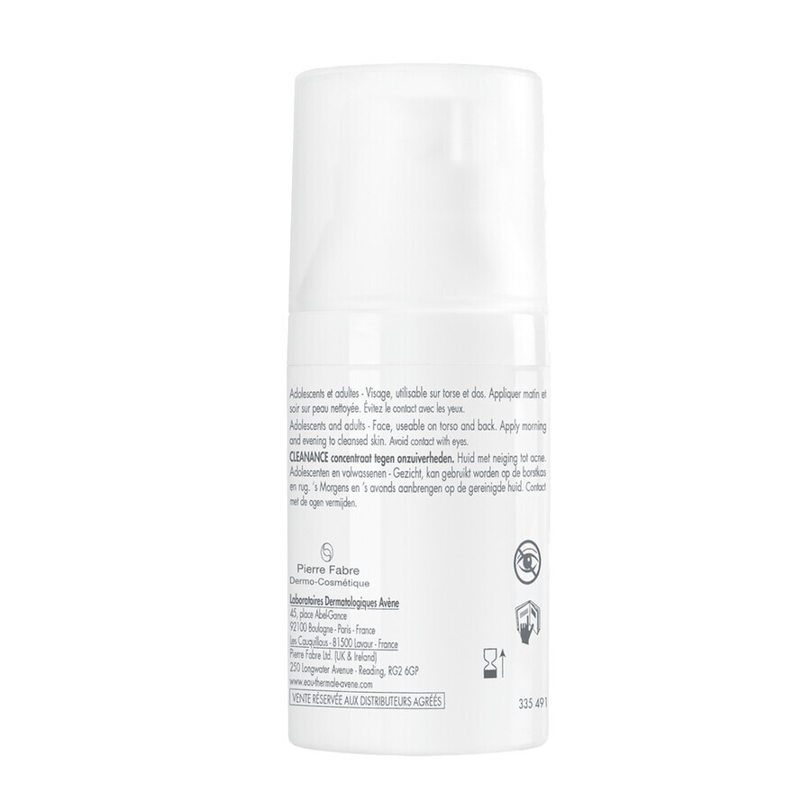 Avene Cleanance ComedoMed, concentraat tegen onzuiverheden, acnegevoelige huid, 30 ml