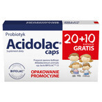 Acidolac Caps, 20 capsules + 10 free capsules