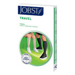 Jobst Travel, gambaletti compressivi, 15-20 mmHg, metri chiusi, taglia 4, nero