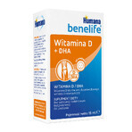 Humana Benelife Vitamine D + DHA, vanaf de geboorte, 15 ml