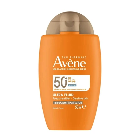 Avene Ultra Fluid Perfector, krem przeciwsłoneczny do twarzy, skóra wrażliwa, SPF 50+, 50 ml: ceny i cechy