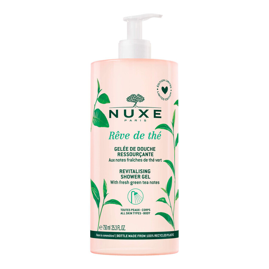 Nuxe Reve de The, gel douche revitalisant, 750 ml