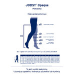 Jobst Opaque, ciorapi de compresie, CCL2, vârf închis, mărimea 4, natural