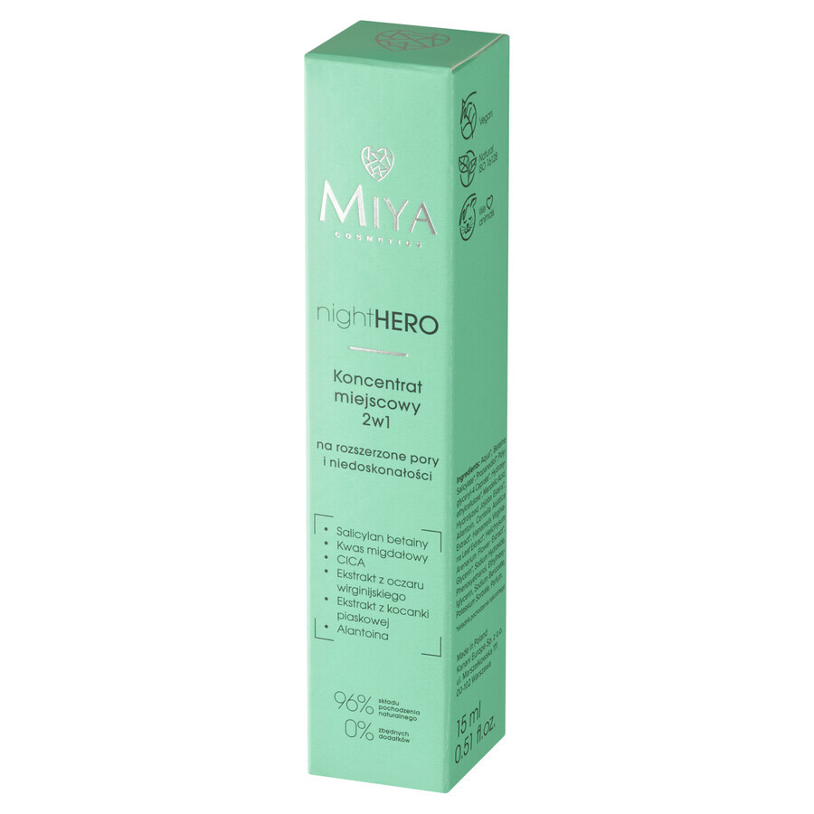 Miya nightHero, 2-in-1 topisch concentraat, 15 ml