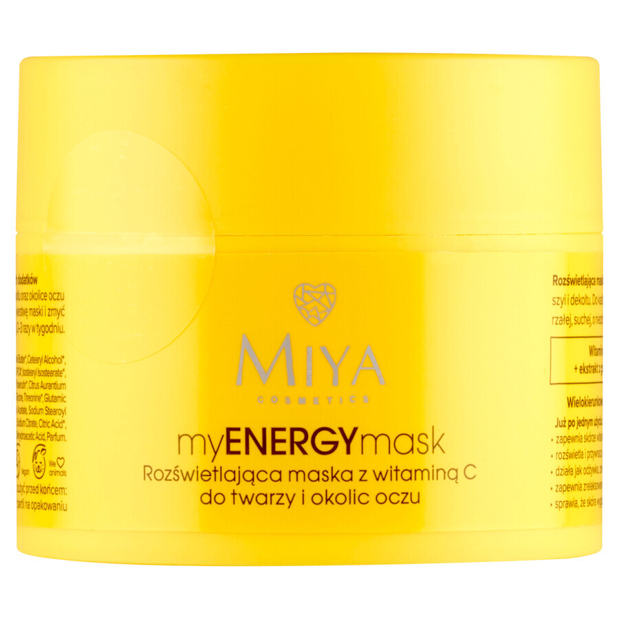 Miya myENERGYmask, verhelderend masker met vitamine C, 50 ml