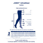 Jobst Ultra Sheer, compressiepanty, CCL2, gesloten teen, maat 5, zwart