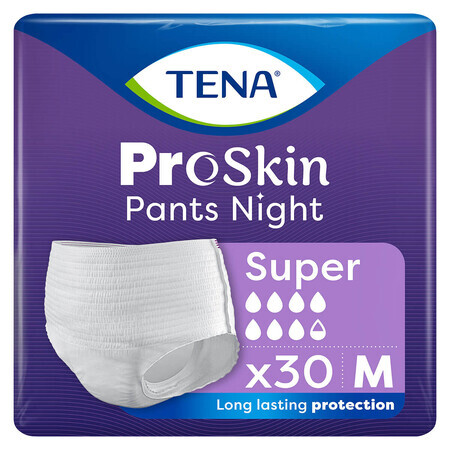 Tena Pants ProSkin Night, absorberende slips, maat M, 80-110 cm, Super, 30 stuks