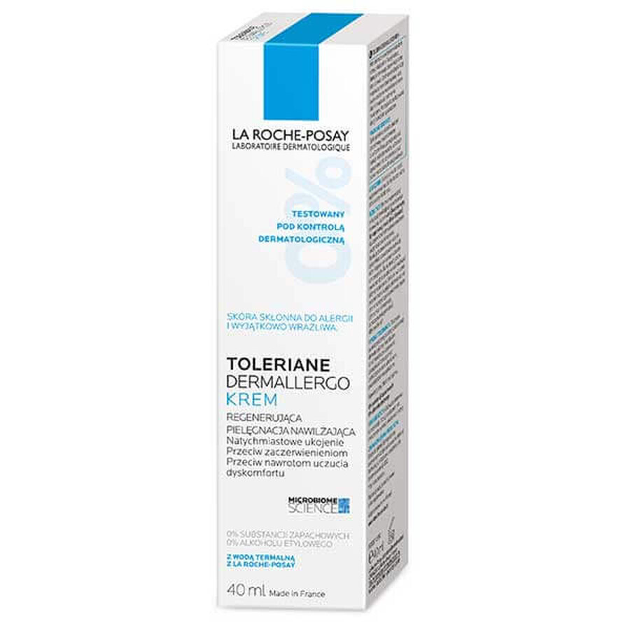 La Roche-Posay Toleriane Dermallergo, face cream, regenerating moisturizing care, 40 ml