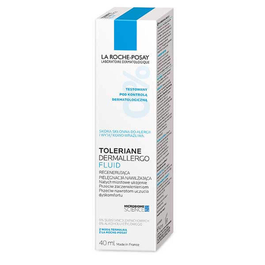 La Roche-Posay Toleriane Dermallergo, fluid, regenerating moisturizing care, 40 ml