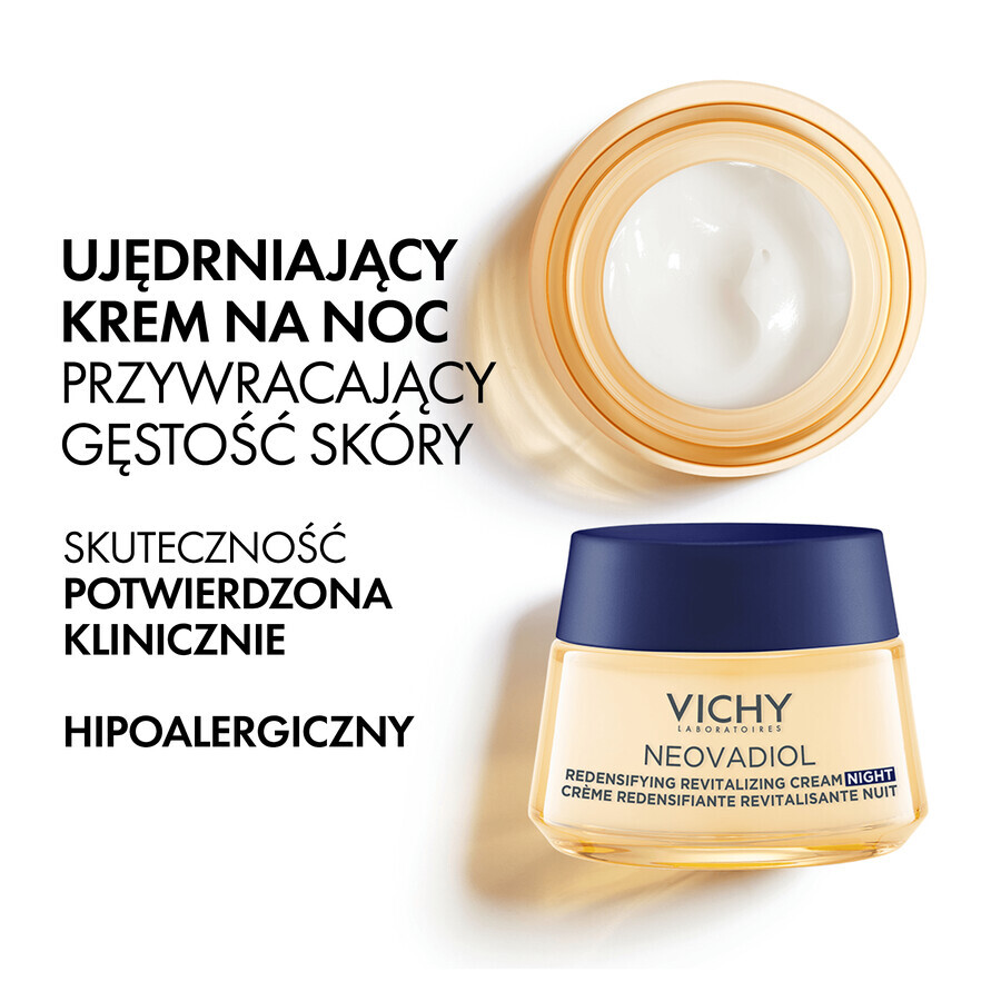 Vichy Neovadiol Peri-Menopause, crème de nuit raffermissante pour restaurer la densité, 50 ml