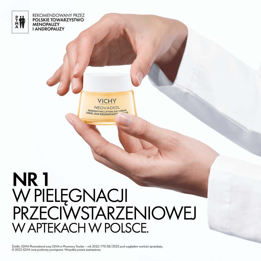 Vichy Neovadiol Peri-Menopause, cremă de zi de întărire pentru restabilirea densității, piele uscată, 50 ml