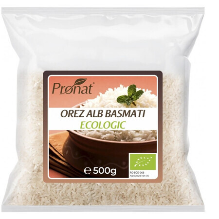 Orez alb Basmati Bio, 500 g, Pronat