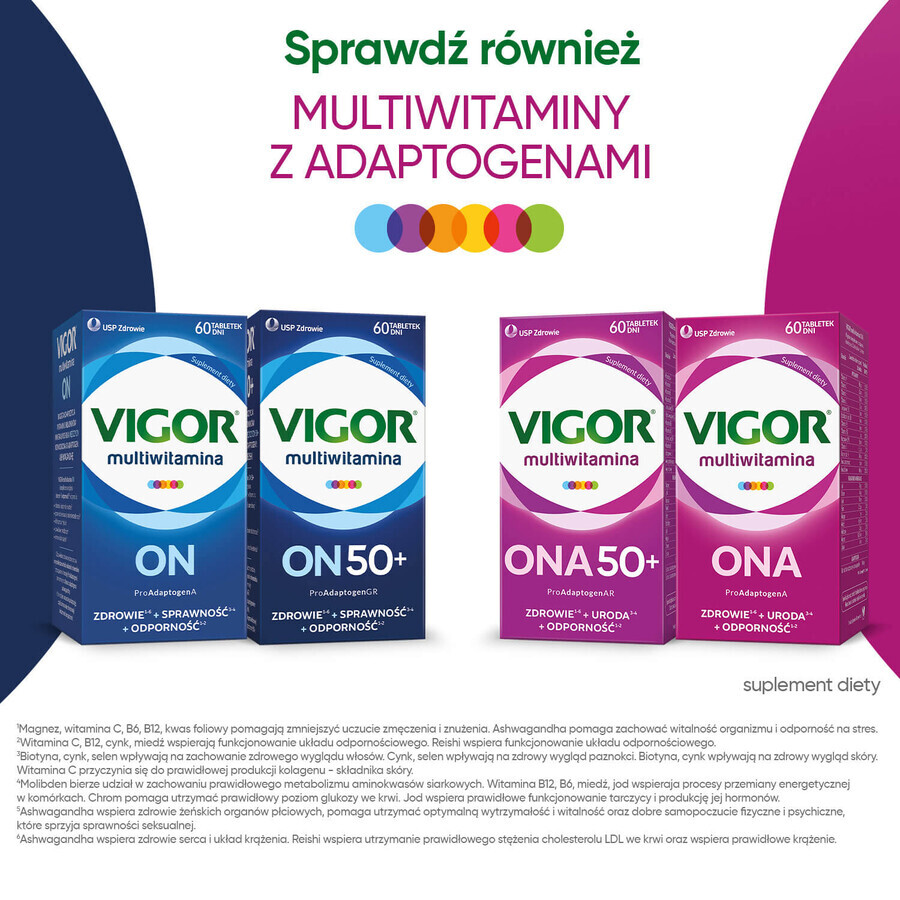 Vigor Multivitaminico Ona 50+, 60 compresse