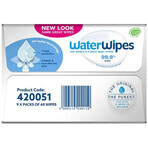 WaterWipes Bio, vochtige doekjes, water, vanaf de geboorte, 9 x 60 stuks