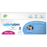 WaterWipes Bio, vochtige doekjes, water, vanaf de geboorte, 9 x 60 stuks