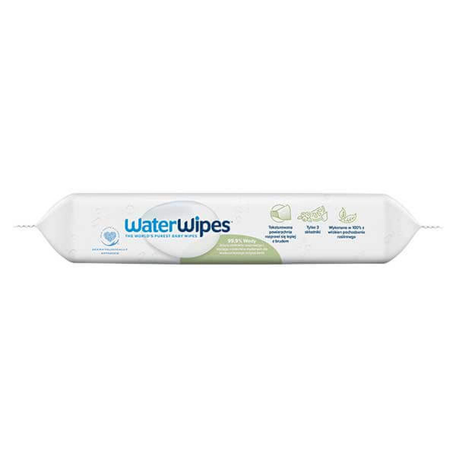 WaterWipes Zeepbes Bio, vochtige doekjes, water met zeepbes-extract, vanaf de geboorte, 60 stuks