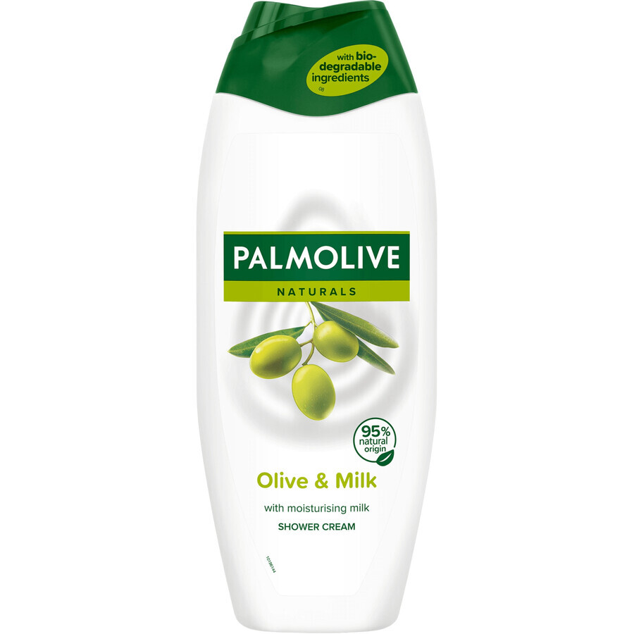 Palmolive Naturals, gel doccia cremoso, oliva e latte, 500 ml