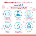 Meridol Chloorhexidine 0,2%, mondspoeling, alcoholvrij, 300 ml