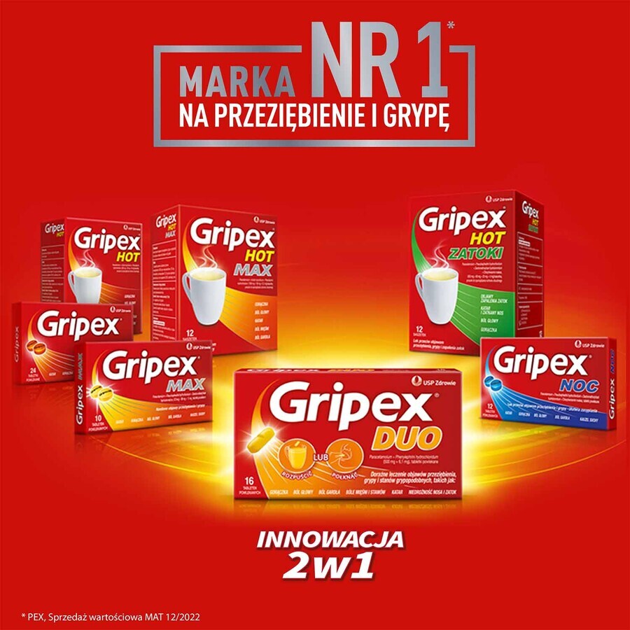 Gripex Duo, 16 comprimés