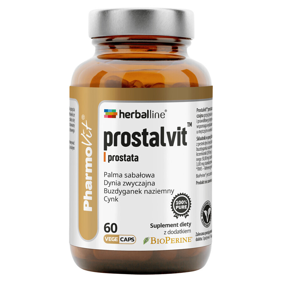 PharmoVit HerbalLine Prostalvit Prostaat, 60 kruidencapsules