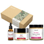 Iossi Fragrant Trio Illuminating Ritual set, face wash, 120 ml + serum, 30 ml + face cream, 50 ml