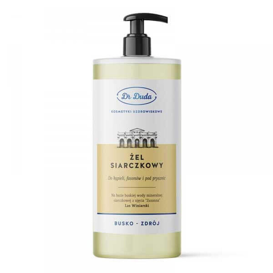 Dr Duda Uzdrowiskowy Kąpielowy Set, busk sulphide soap, 300 g + spa shampoo, 200 g + bath and shower gel, 500 g + mud soap, 100 g