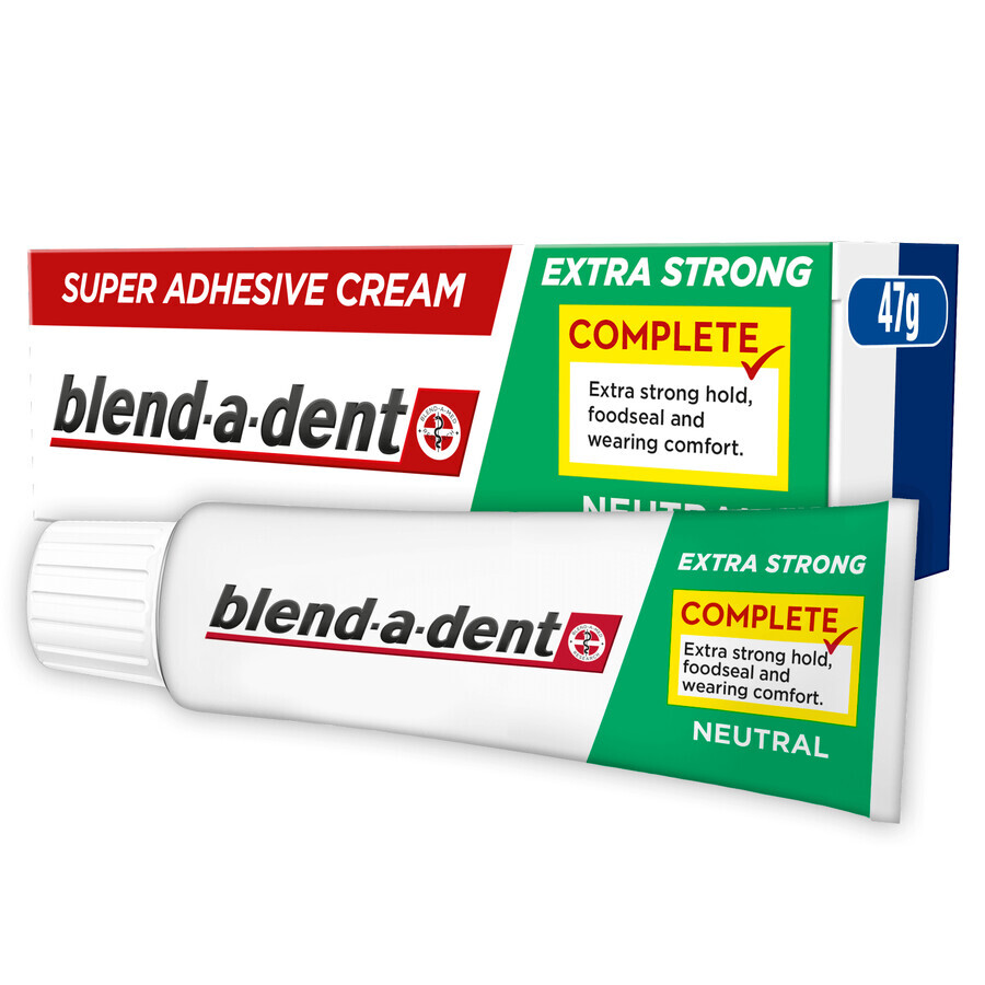 Blend-a-dent Complete, Dental adhesive, Neutral, 47 g