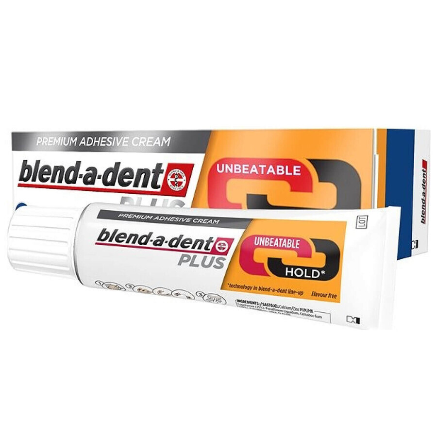 Blend-a-dent Plus, kunstgebitlijm in crème, 40 g