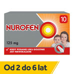 Nurofen voor kinderen 125 mg, zetpillen, 10 stuks