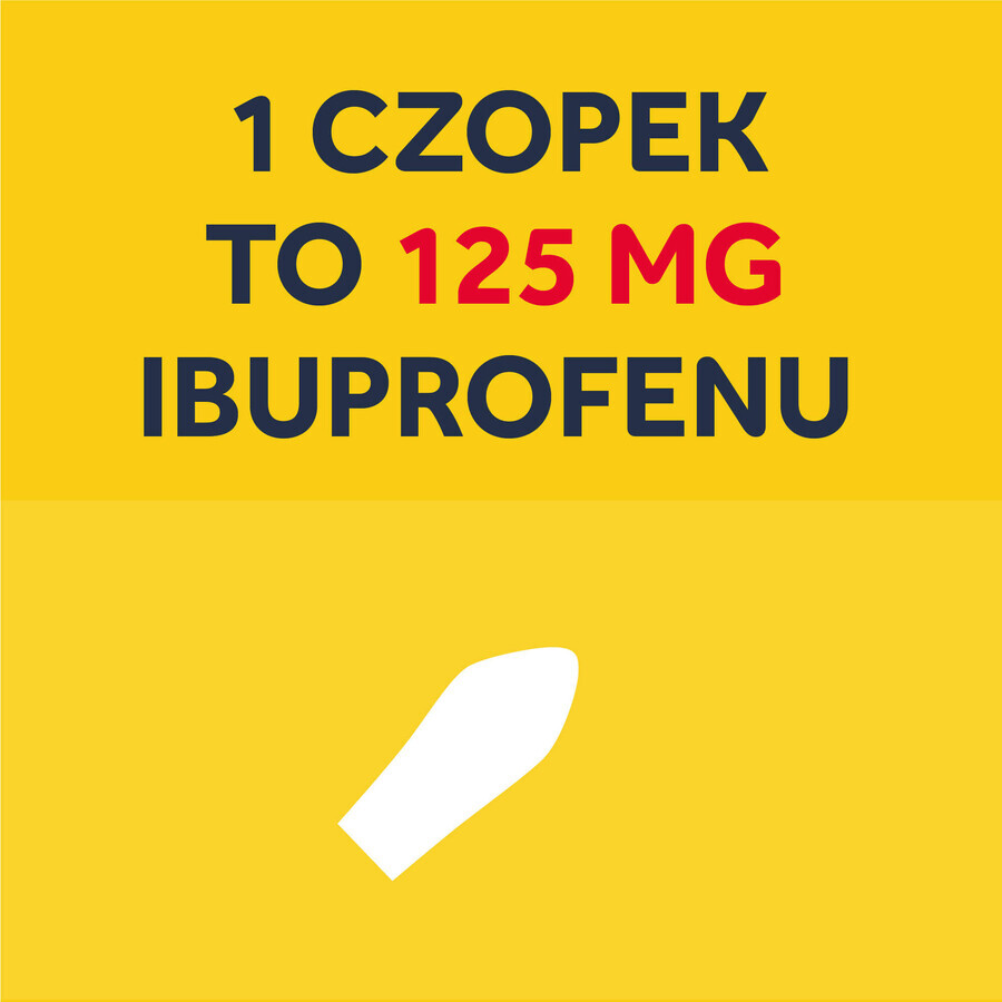 Nurofen voor kinderen 125 mg, zetpillen, 10 stuks