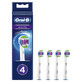 Oral-B 3D White, vervangende opzetborstels voor Clean Maximiser elektrische tandenborstel, EB4 3DW, 4 stuks