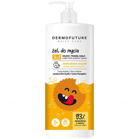 Dermofuture 3in1, Reinigungsgel, Keks-Bonbons, 500 ml