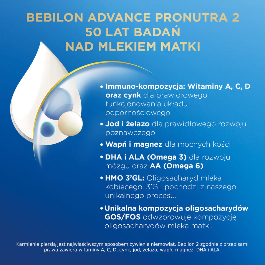 Bebilon Advance Pronutra 2, lapte de continuare, peste 6 luni, 350 g