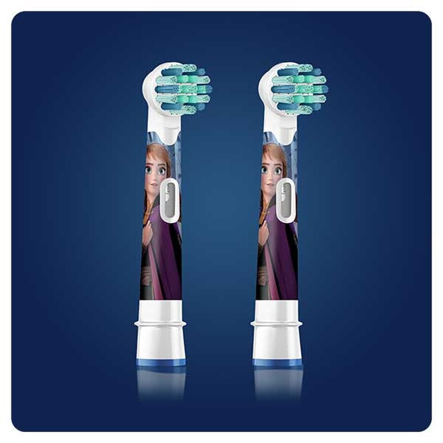 Oral-B Kids Stages Power, elektrische tandenborstel opzetborstels, Frozen EB10s-2, ouder dan 3 jaar, ultrazacht, 2 stuks