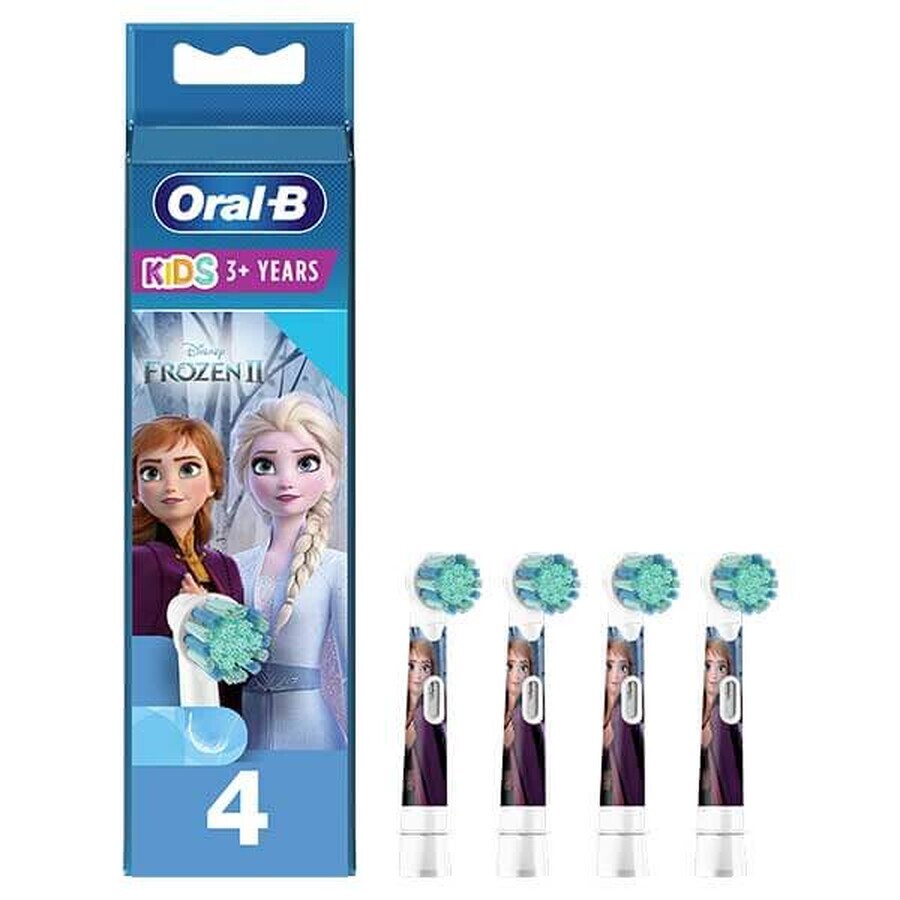 Oral-B Kids Stages Power, Electric Toothbrush Tips, Frozen EB10s-4, 3 Years+, Ultra Soft, 4 Pieces