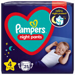 Pampers Nachtbroekjes, luiers, maat 4, 9-15 kg, 25 stuks